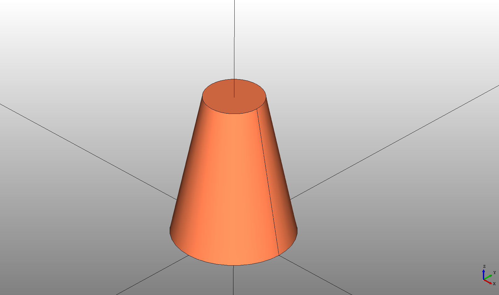 DeclaraCAD Cone with limited radius